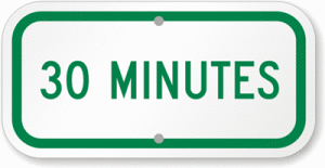 30-Minutes-Parking-Sign-K-8774